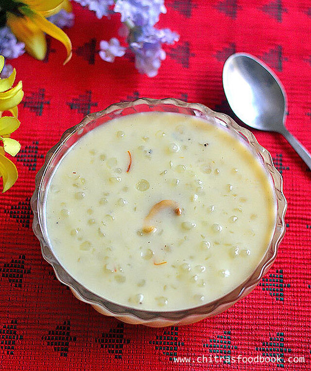 Sabudana Kheer Recipe – Javvarisi Payasam Recipe With Sugar - Sago Payasam