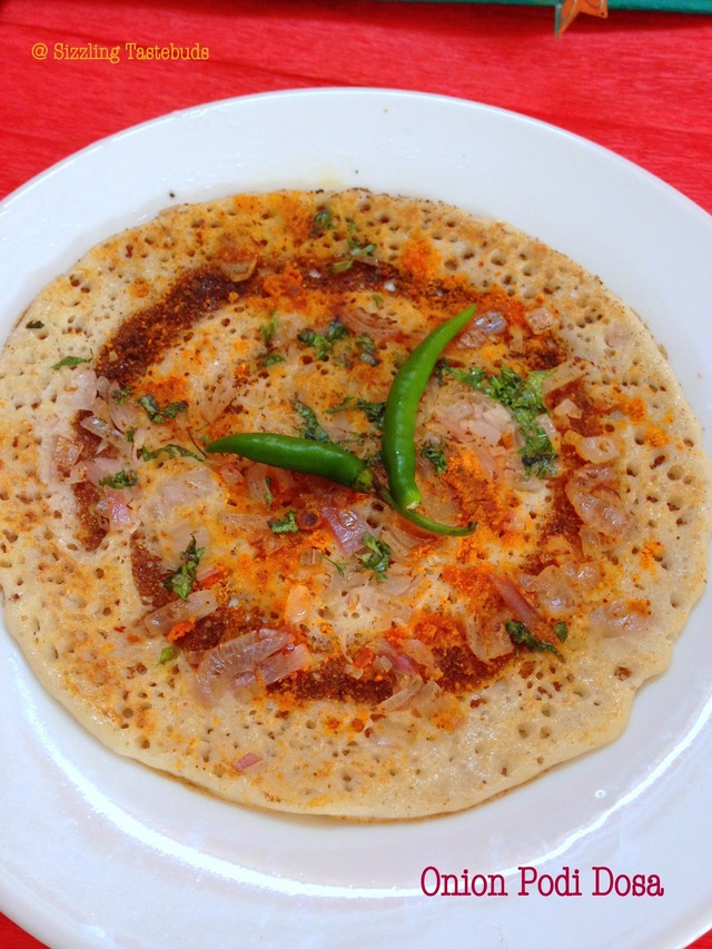 Onion Podi Dosa | Spicy Vegan & GF Dosa | Breakfast dishes