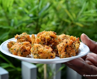crispy rice pakoda - easy snack recipe