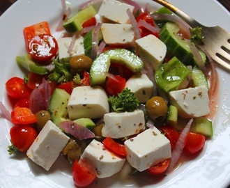 Greek Salad Recipe with Homemade Greek Salad Dressing