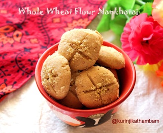 Eggless Whole Wheat Flour Nankhatai