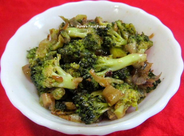 Indian Style Broccoli Stirfry