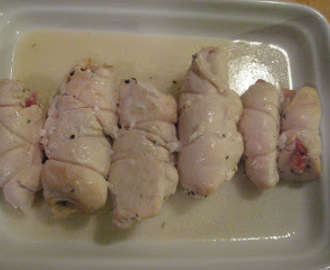 Chicken Breast Fillets Rolled with Pancetta, Rosemary & Sage