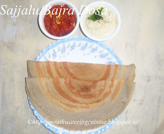 Bajra Dosa Recipe -- Sajjalu Dosa Recipe -- How to make Dosa with Pearl Millet