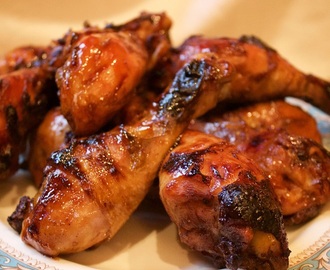 Oven Baked Hot and Sticky Chicken Drumsticks