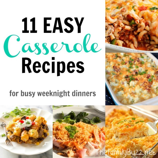 Easy Casserole Recipes for Busy Weeknight Dinners