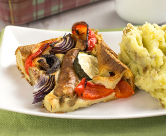 Vegetable toad in the hole