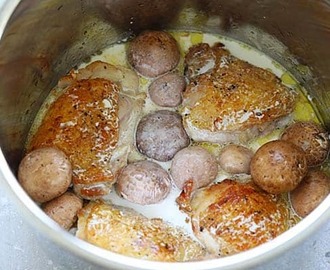 Creamy Garlic Mushroom Chicken (Instant Pot)