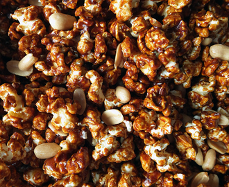 Toffee Popcorn with Peanuts {Recipe Video}