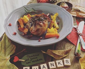 A Queen's Kitchen si pensa già al pranzo del Ringraziamento: oggi cosciotto di tacchino al forno con verdure! #thanksgiving 