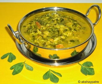 Dali ani methi ambat | togari bele menthe soppina saaru | toor dal methi (fenugreek) leaves curry | curry for rice