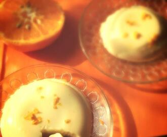 1 Minute Microwave Orange Flavoured Bhapa Doi or Steamed Yougurt