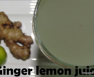 Ginger Lemon juice recipe