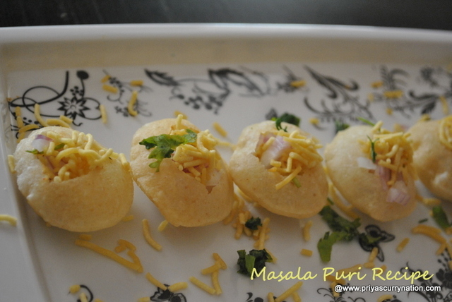 Masala Puri Recipe,how to make mumbai sev-bataka puri at home