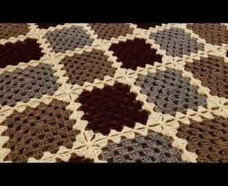 Part 2 - The Continuous Join-As-You-Go Granny Square Blanket Crochet Tutorial!