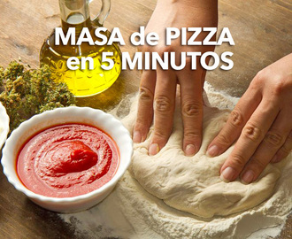 Masa de pizza rápida en 5 minutos