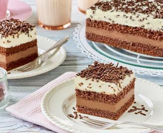 Przepis na Ciasto z czekoladowym kremem budyniowym