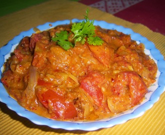 Tomato Masala Curry -- Stuffed Tomato Curry -- How to make Tomato Masala Curry