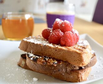 Gluten and Dairy Free Raspberry French Toast