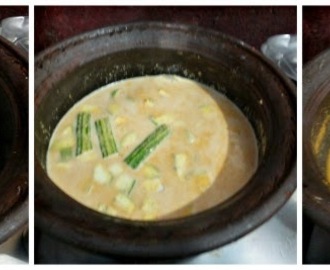 Chemmeen manga muringakka curry / Prawn with raw mango and drumstick