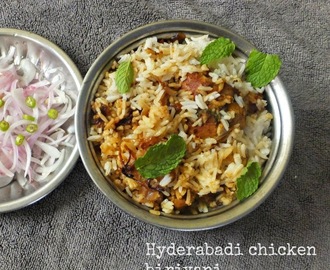 Hyderabadi chicken dum biriyani