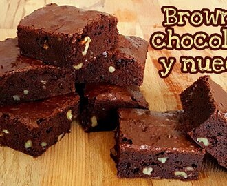 Brownie de chocolate y nueces