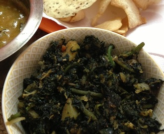 Sukha Aloo Methi | Potato and Fenugreek leaves stir fry | Vegan and GF
