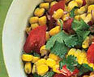 Sweet Corn and Tomato Salad with Fresh Cilantro