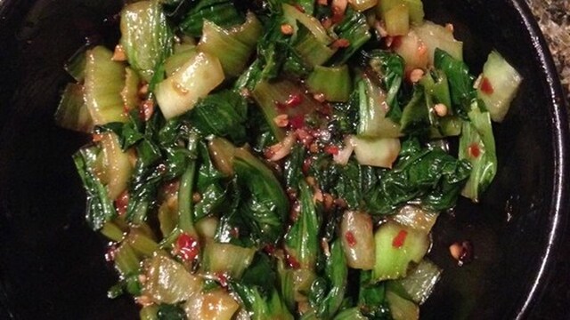 Spicy Bok Choy in Garlic Sauce