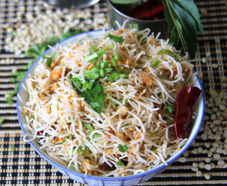 Urad dhal Sesame seeds Rice noodle - Urad dhal usili Sesame seeds rice noodle - Sevai recipes - Left over idiyappam recipe