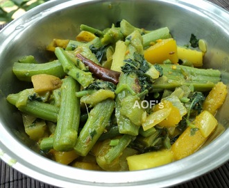 Khadaa Tarkari / Amaranthus Stems Curry ( Yet another Rustic treat from Odisha )