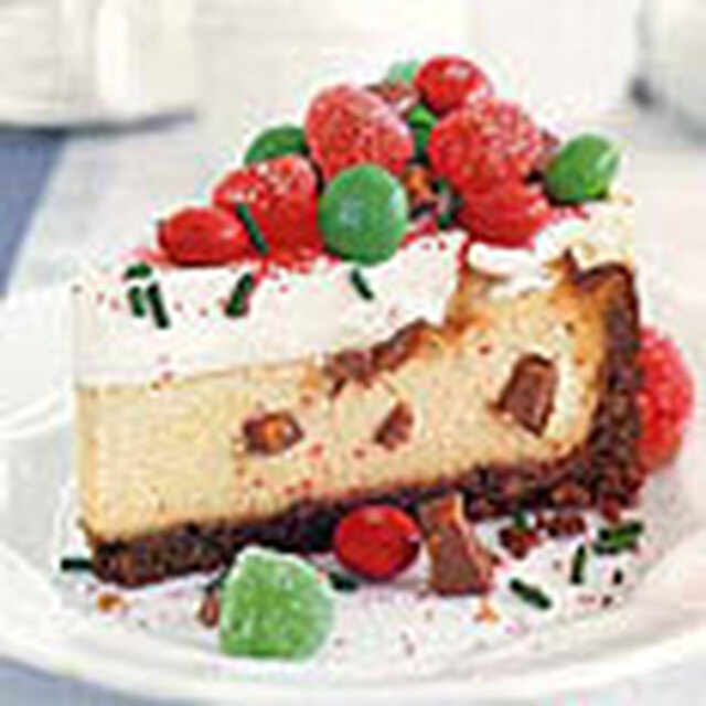Christmas Cheesecake with English Toffee Filling