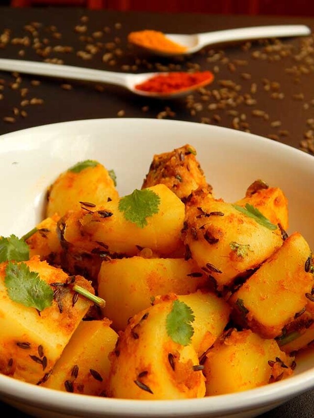 how to make jeera aloo recipe | Indian vegan recipe