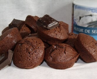 Muffins coulants au chocolat et fleur de sel