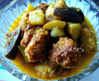 Raam Rochak Tarkari ( A no onion no garlic dumpling curry from Odisha )