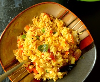 Masala Rice Recipe | LeftOver Rice Recipe
