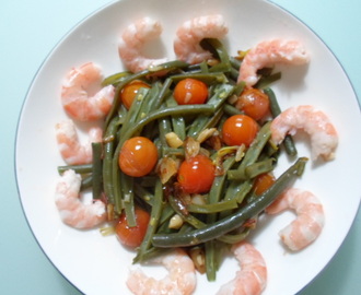 Image: Ensalada de Judías Verdes,Tomatitos y Langostinos | Cocinar la Mar ...