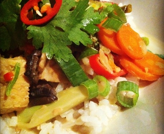 Tempeh with Thai-Coconut Sauce