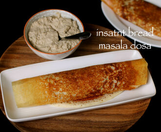 instant bread masala dosa recipe | instant bread dosa recipe