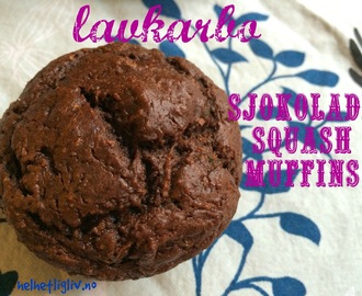Sjokolade squash muffins - lavkarbo, sukkerfri
