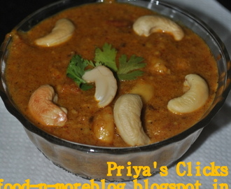 Recipe : Kaju Curry /How to make Cashewnut Kurry / Shahi Kaaju curry in restaurant style / Kaaju Butter masala