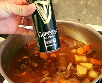 Irish Guinness Beef stew (irsk biffgryte) Denne bør prøves :)