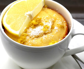 Low Carb Tassenkuchen Zitrone ohne Zucker
