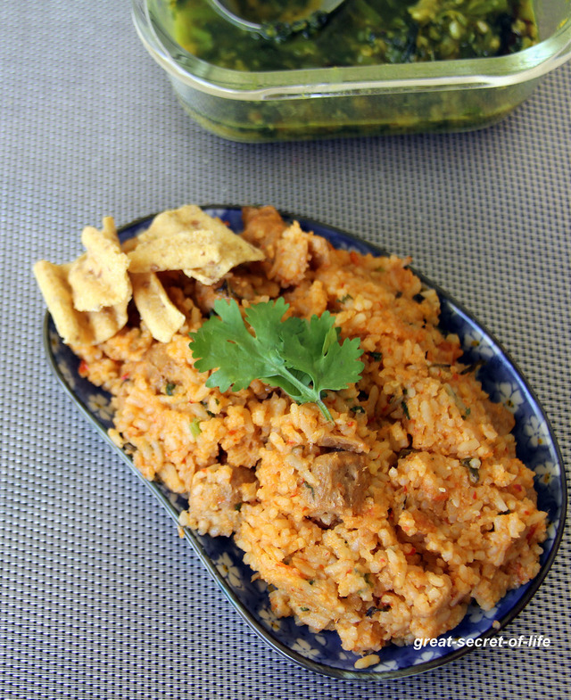 Ambur Vegetable Biryani - Ambur Veg Biryani - Soya chunks Biryani - Simple spicy one pot meal - Spicy rice recipe
