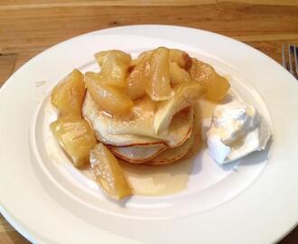 Perfect Ricotta Pancakes With Caramelised Apple