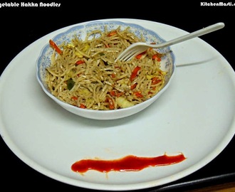 Vegetable Hakka Noodles Recipe.