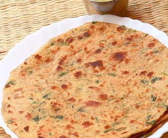 Methi Paratha Recipe - Punjabi Methi ki Roti - Fenugreek Leaves Paratha