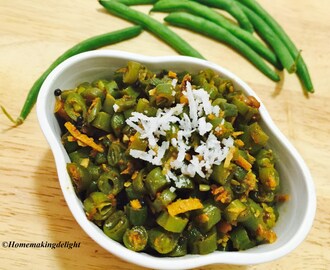 Beans Poriyal Recipe – Beans stir fry curry Recipe