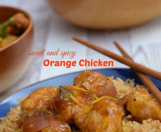 Sweet and Spicy Orange chicken
