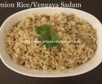 Onion Rice/Vengaya Sadam - Natural cure to reduce body heat & to heal stomach pain